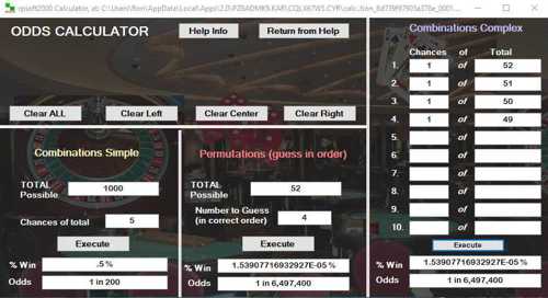 Odds Calculator